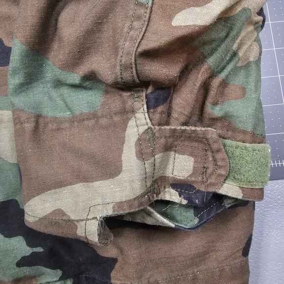 Vintage M65 Field Jacket Large Alpha Ind Woodland Camo Grunge Streetwear Skater - Picture 3 of 15